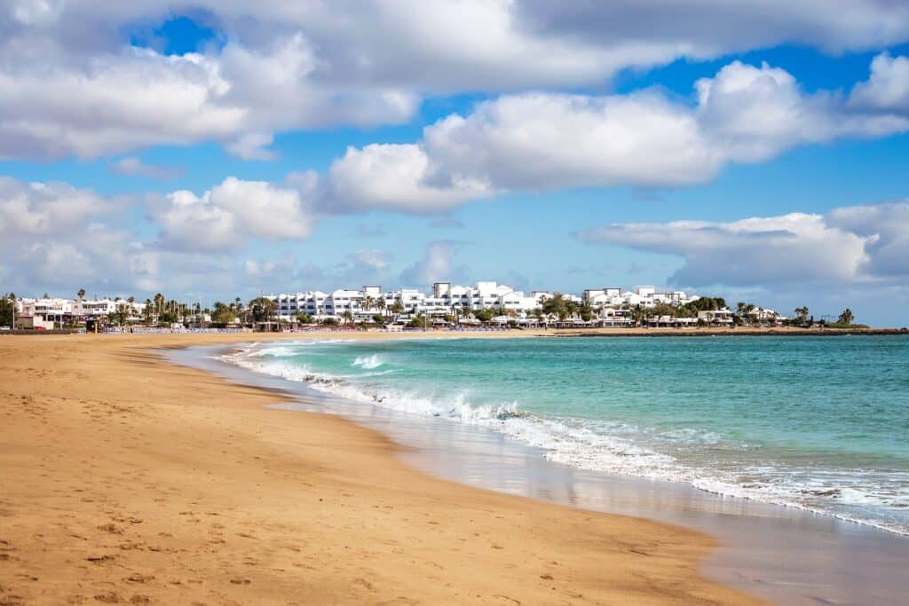 Playa de Los Pocillos à lanzarote