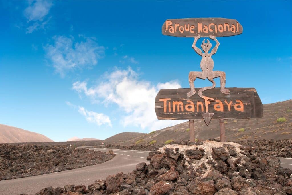 entrée du parc de timanfaya