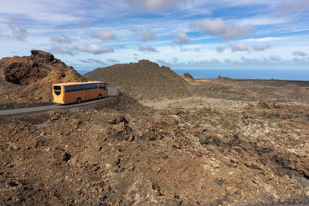 visite du parc de timanfaya en bus