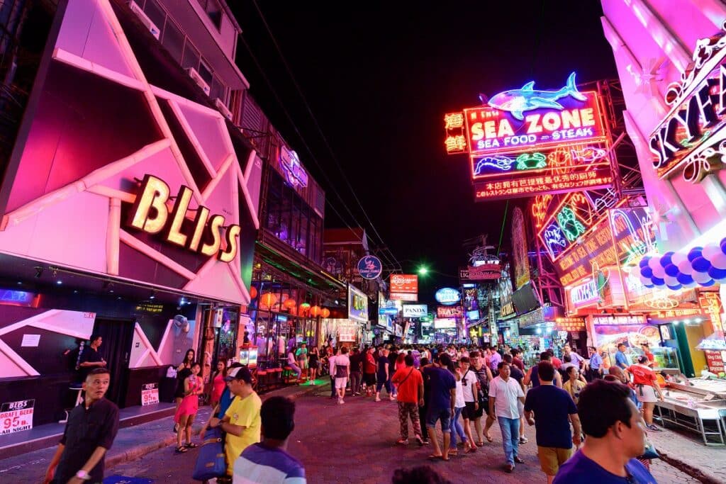 restaurants sur la walking street