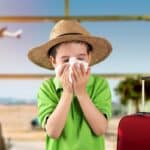 enfant malade en vacances