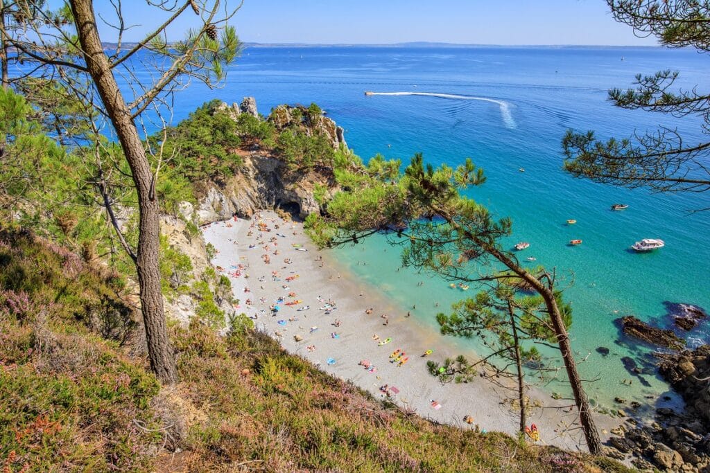 plage de l'île Vierge à Crozon