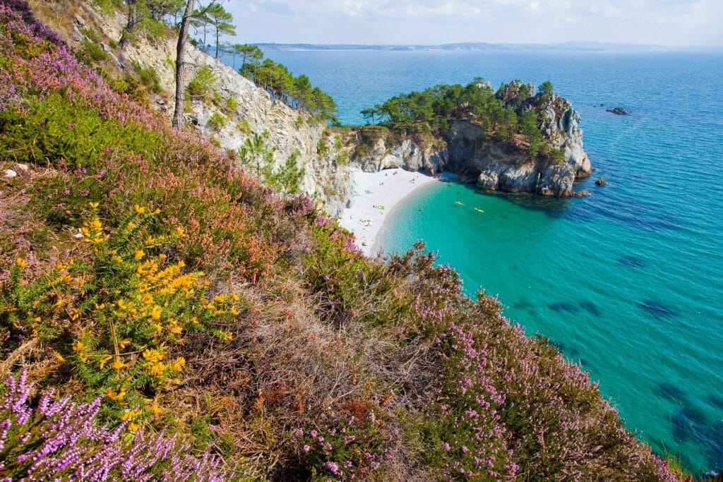 plage de l'île Vierge à Crozon