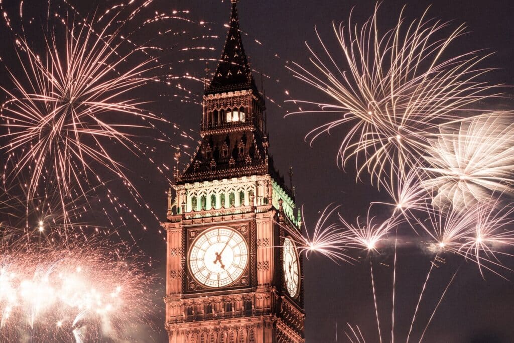 fêter la New Year's Eve à Londres