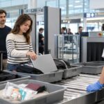 contrôle sécurité à l'aéroport