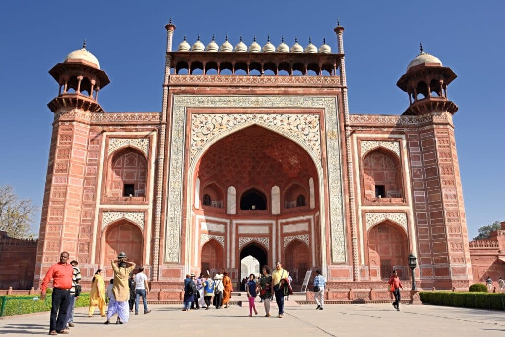 porte d'entrée principale du Taj Mahal