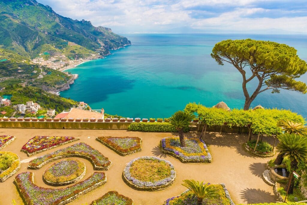 jardins avec vus sur la mer