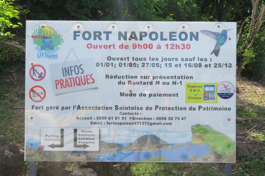 panneau informatif fort napoléon