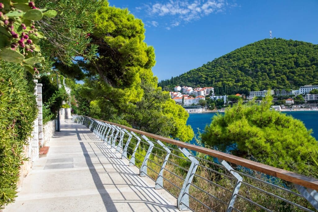 Promenade bord de mer Lapad Dubrovnik