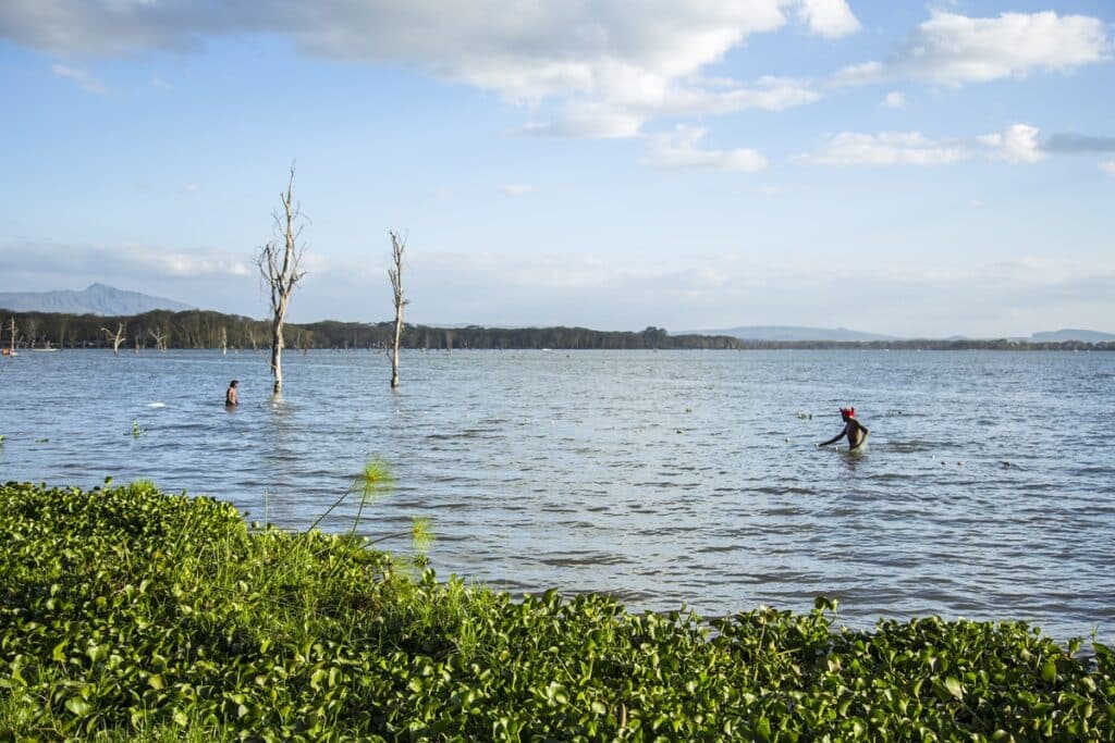 Pêcheurs locaux sur le lac Naivasha