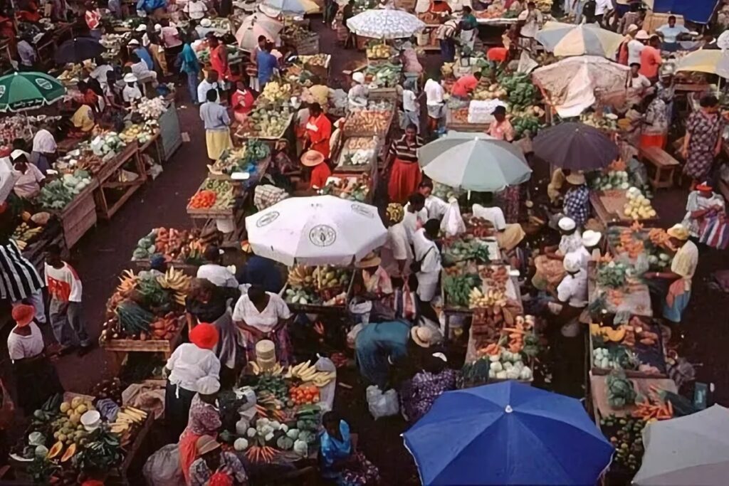 marché à St George Grenade