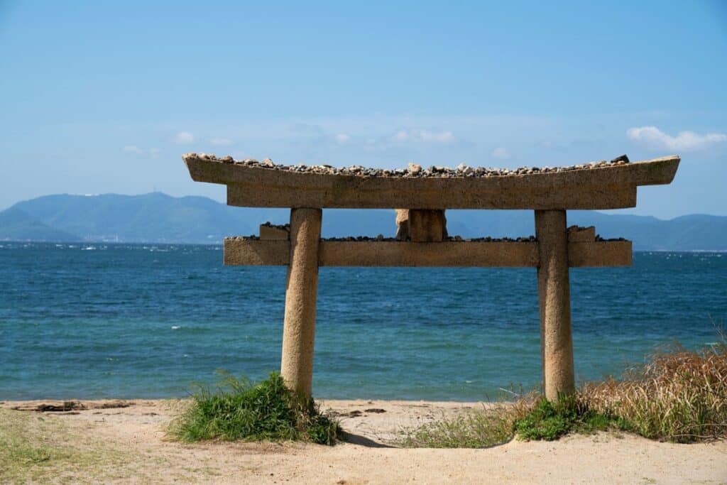 Naoshima sculpture