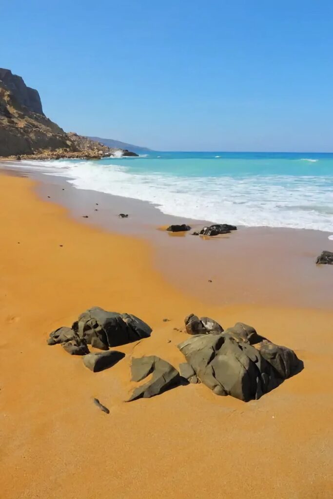 sable rouge en crète