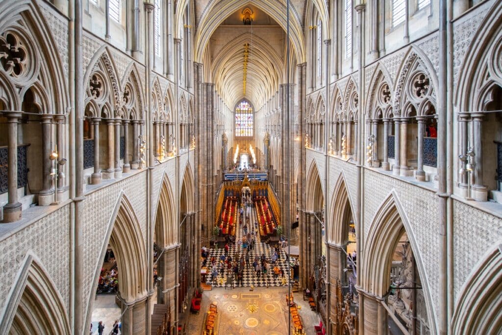intérieur abbaye de Westminster