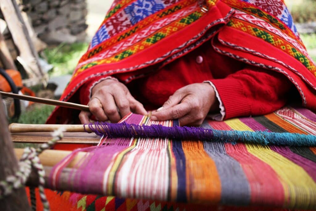 textile coloré du Pérou