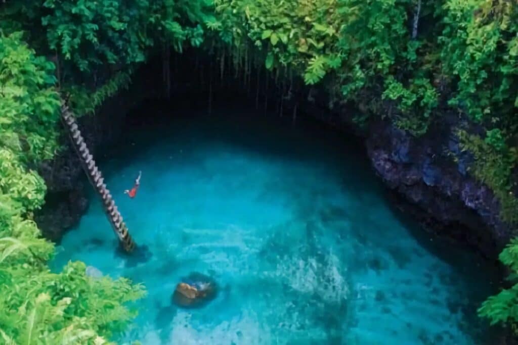 cave pool samoa