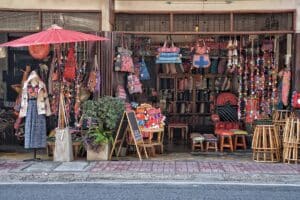 shopping dans les rues de Chiang Mai