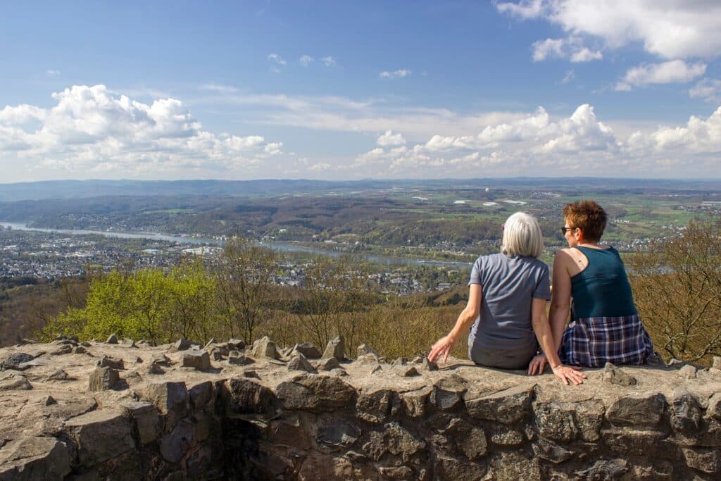 vue sur le rhin depuis Siebengebirge