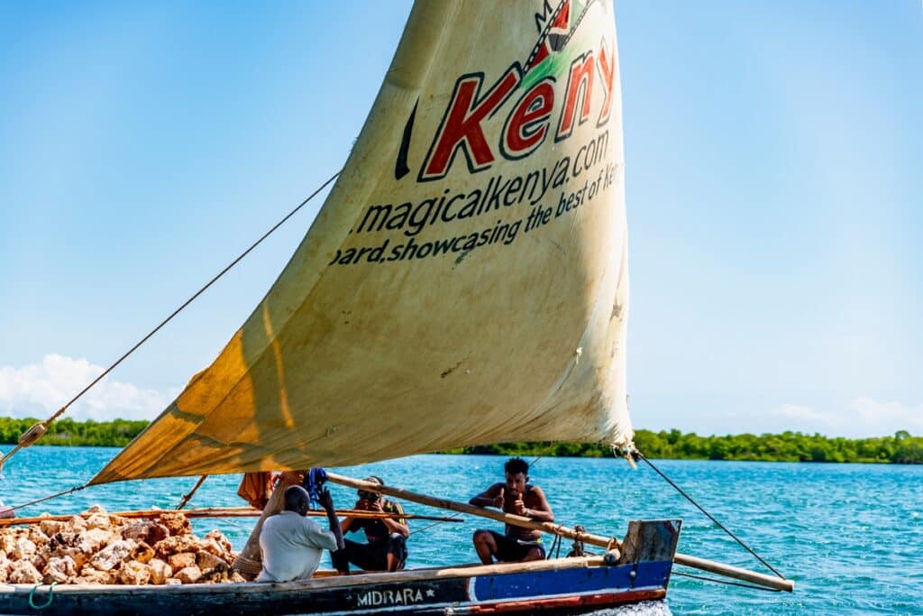 dhow traditionnel à Lamu