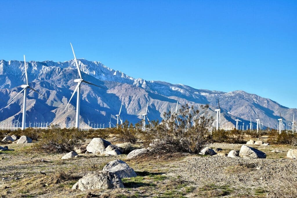 éoliennes à Palm Springs