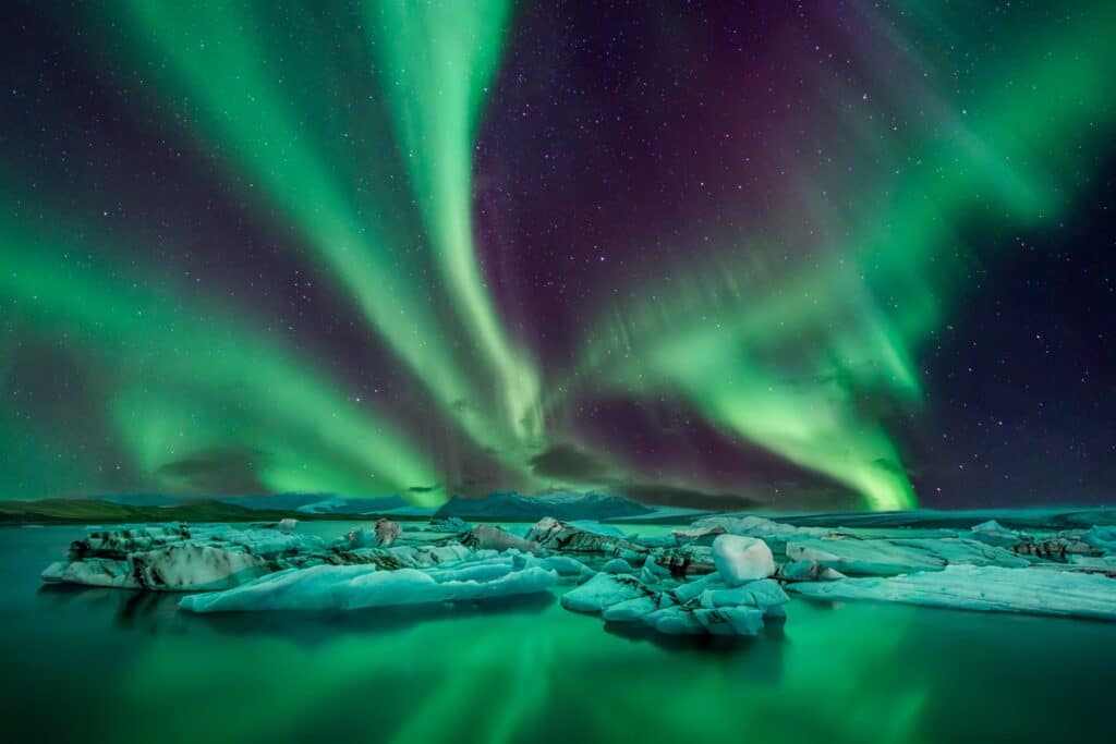 aurore boréale en Islande
