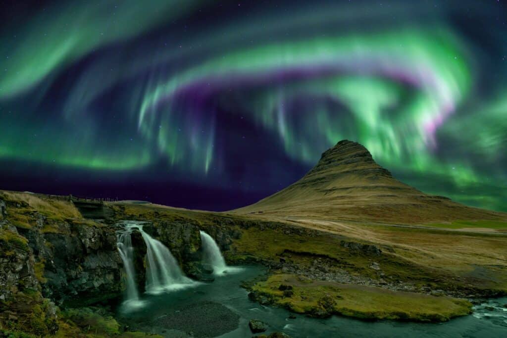 aurore boréale en Islande