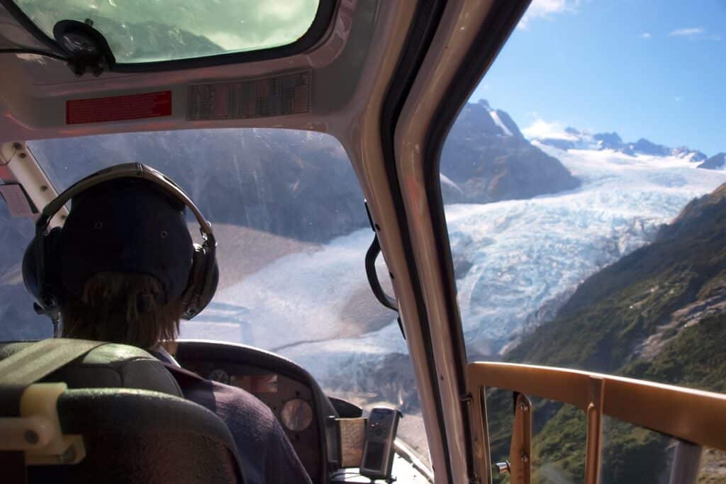 glacier franz josef en hélicoptère