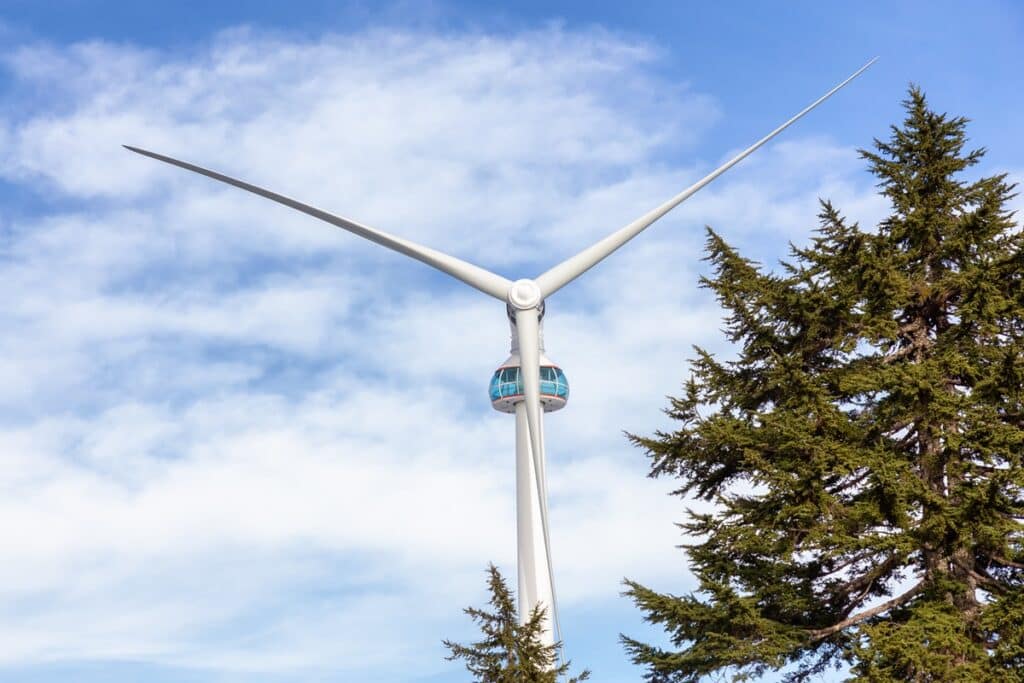 éolienne au Mont Grouse