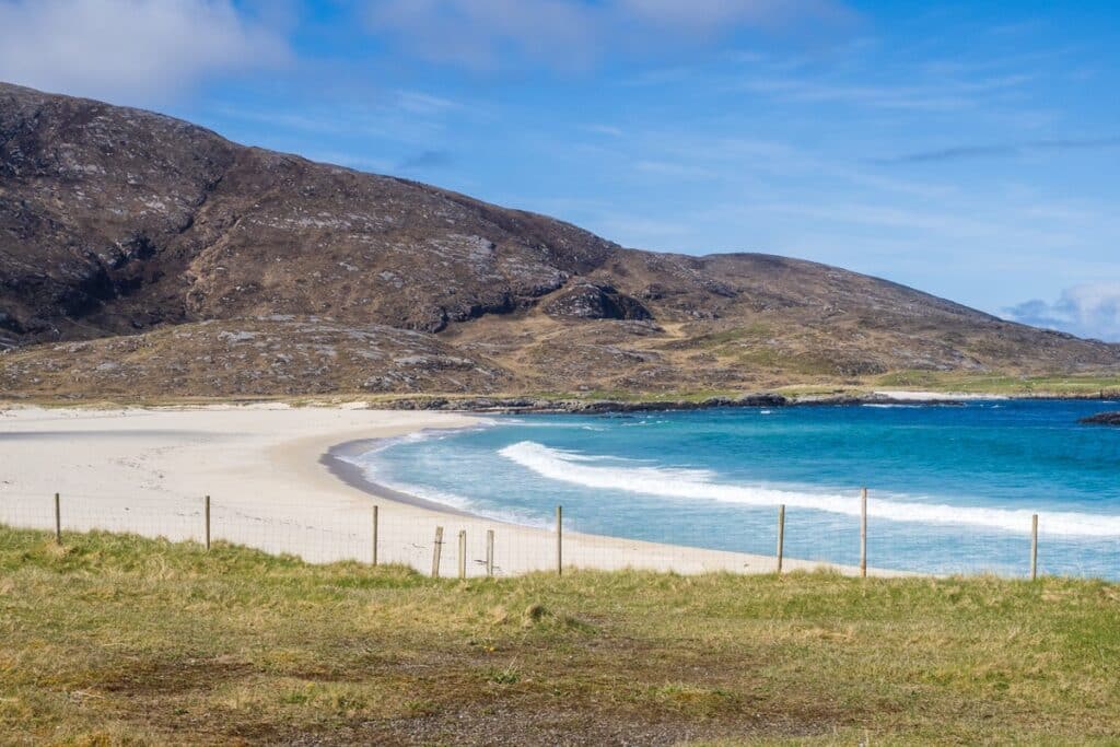 plage sur l'île de Barra