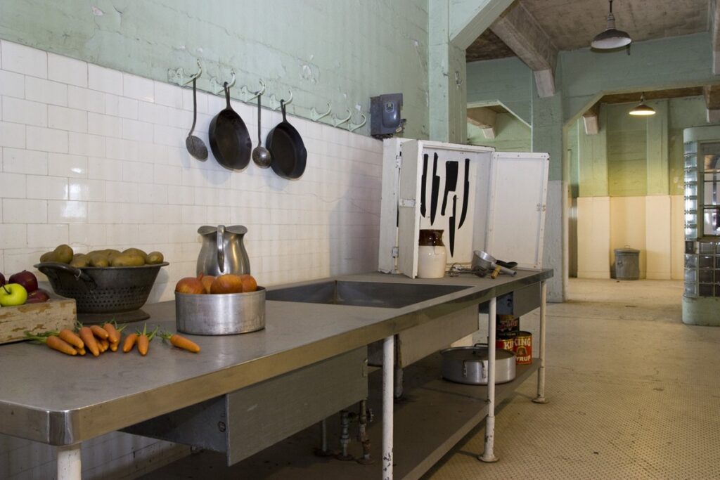 cuisine de la prison d'alcatraz