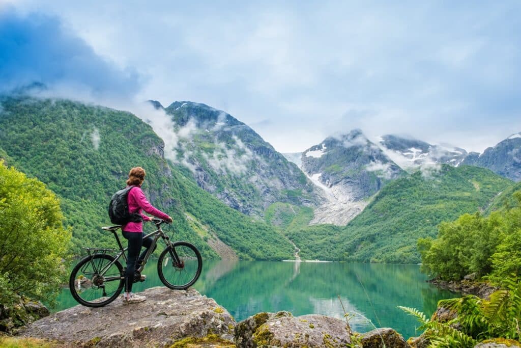 endroits randonnée vélo en Norvège