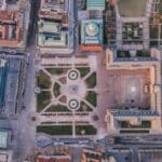 centre historique de Stuttgart vu du ciel