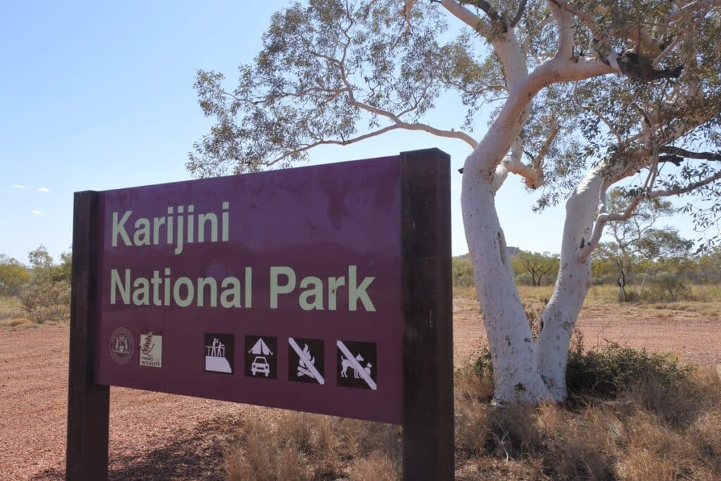 panneau parc national de Karijini