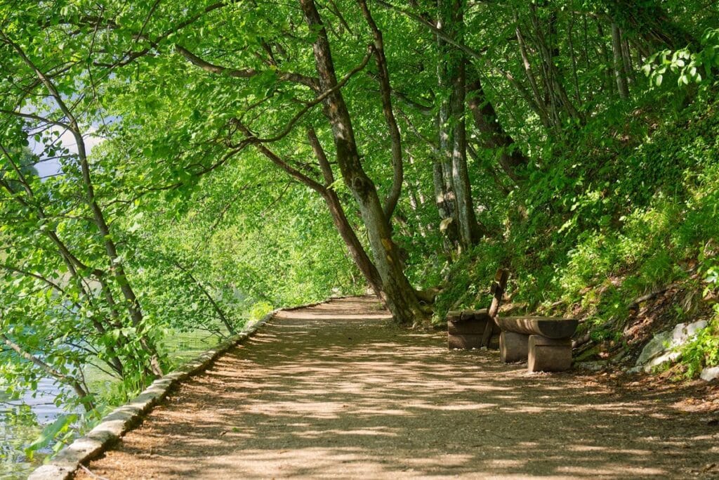 sentier de randonnée à plitvice