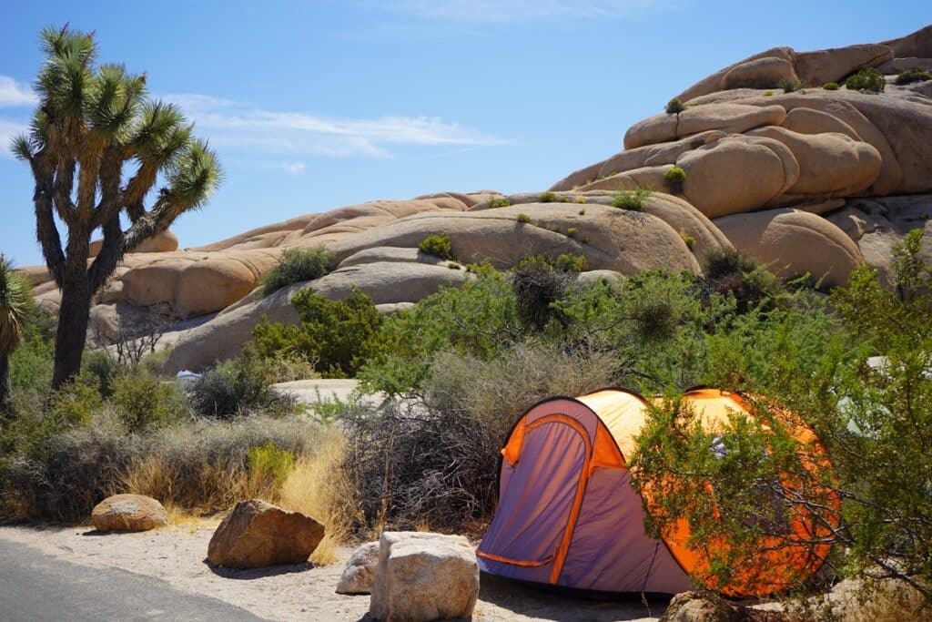 parc national de Joshua tree toile de tente