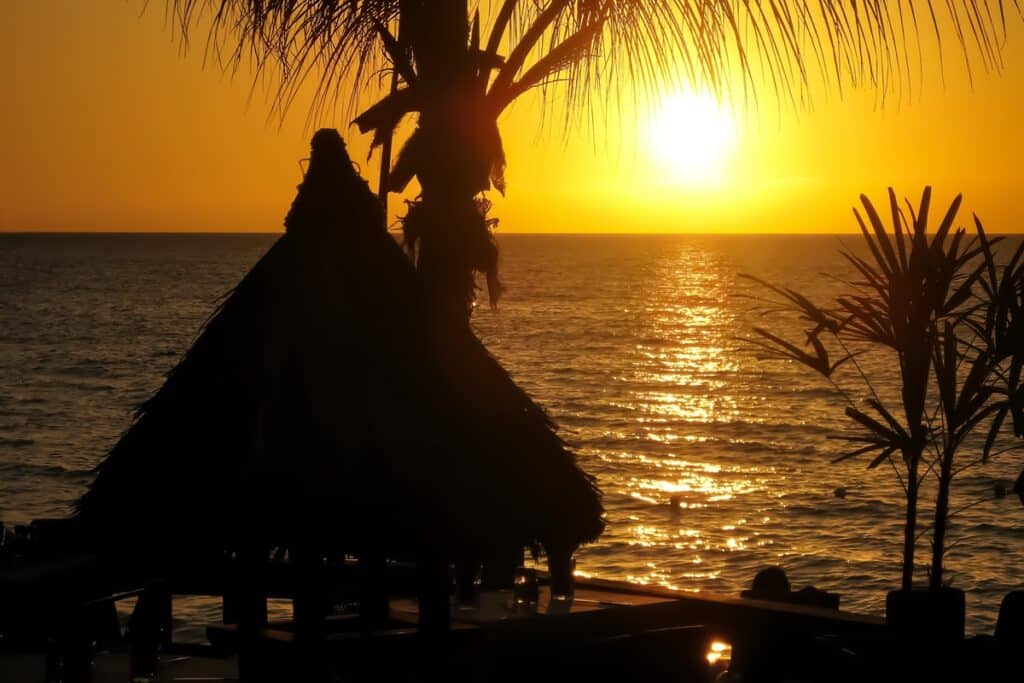 coucher de soleil à negril