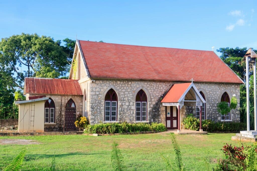 église à Negril en Jamaïque