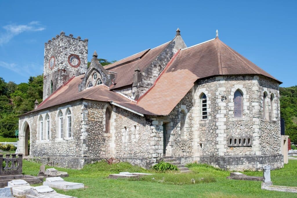 ancienne église coloniale en Jamaïque
