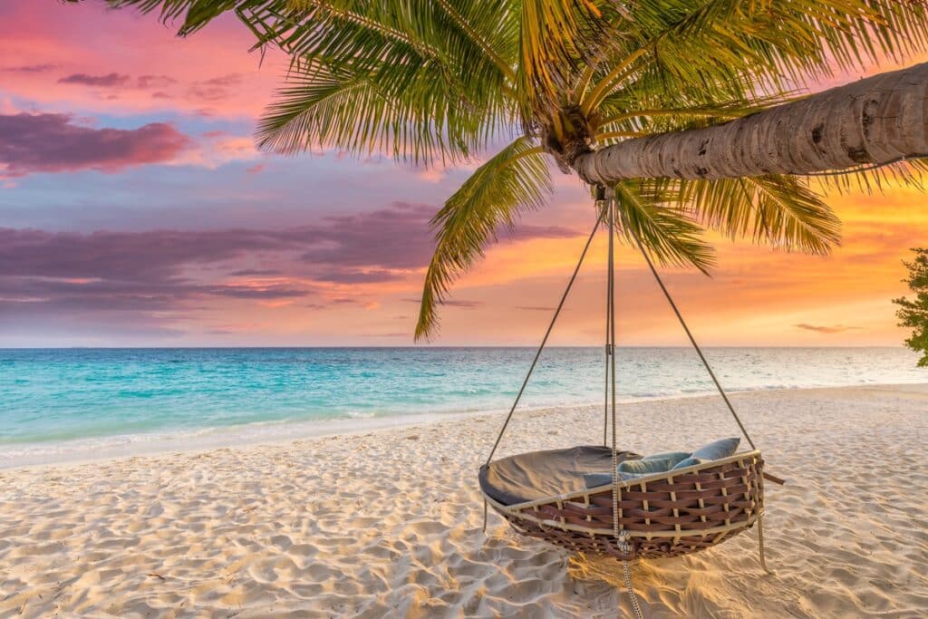 coucher de soleil plage Bahamas