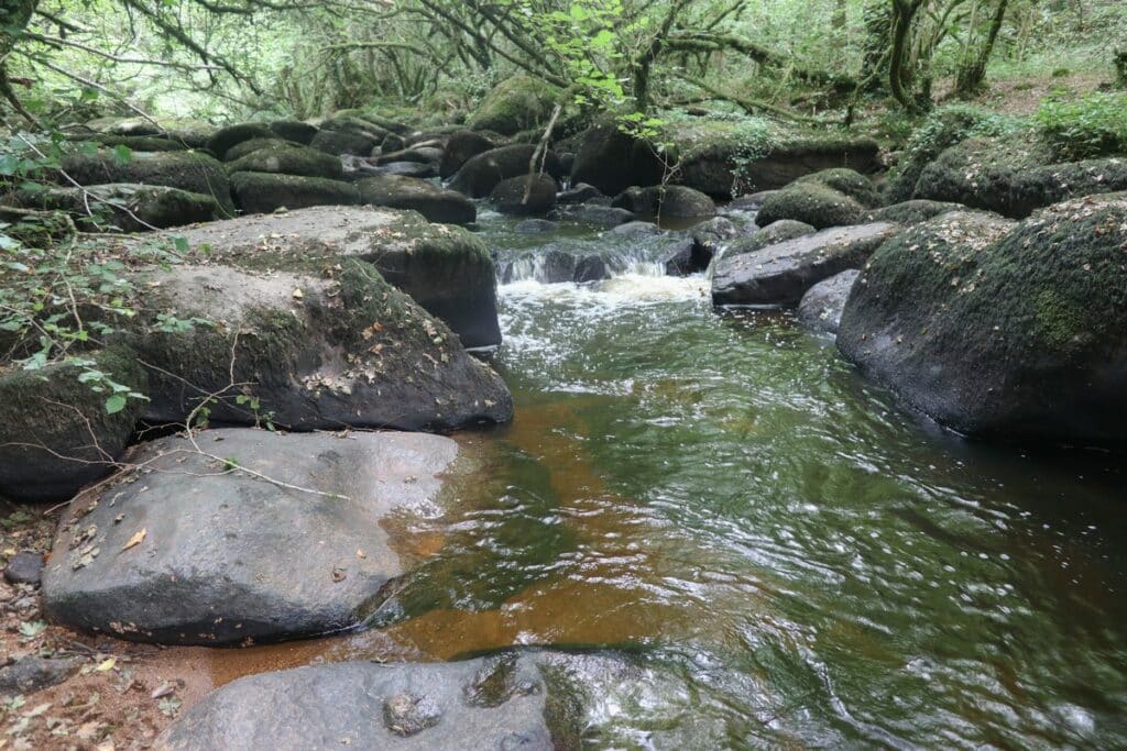 rivière et rochers de granit