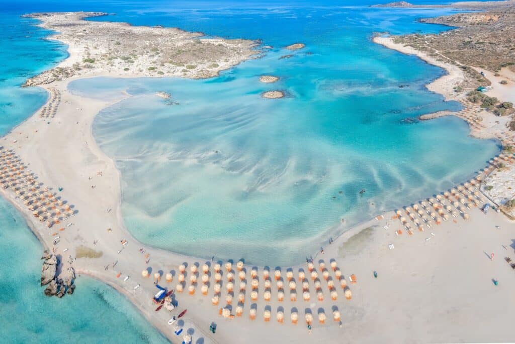 plage Elafonissi en Crète