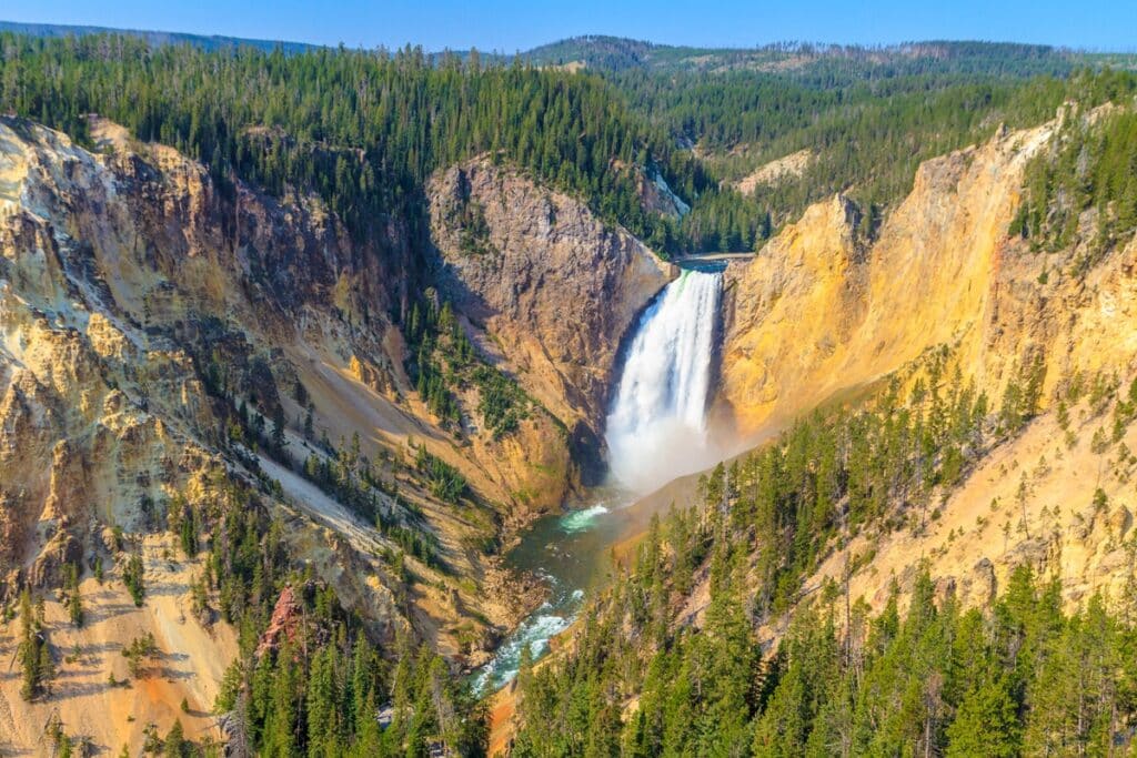 Lower Falls à Yellowstone