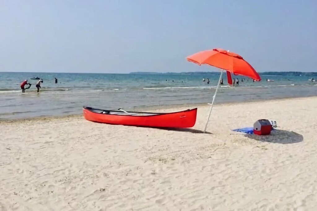 plage à sandbanks