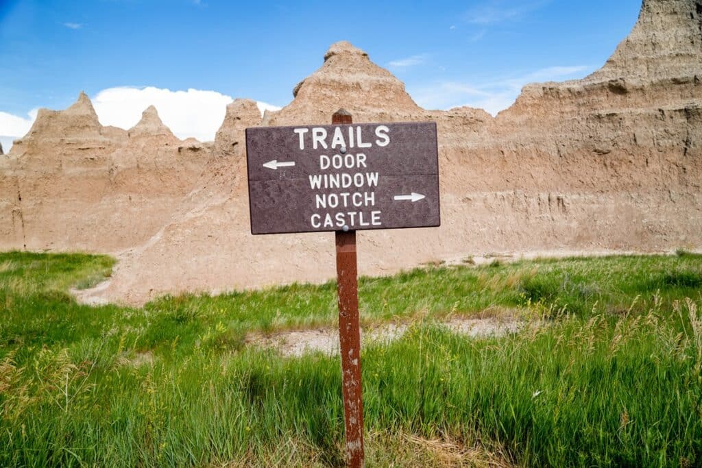 randonnée parc national des badlands