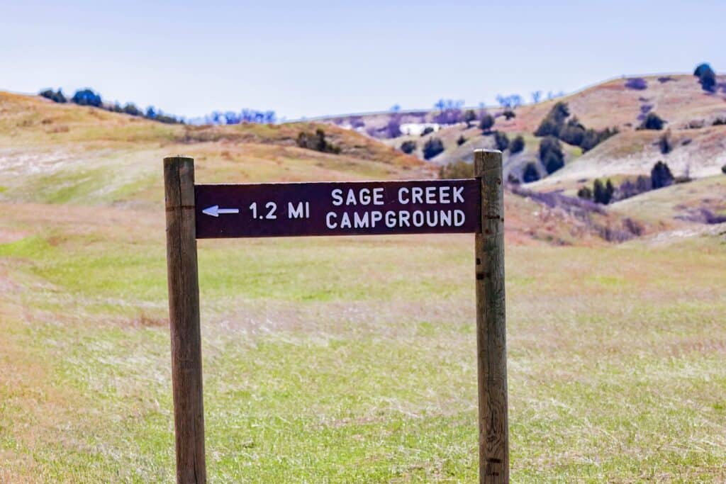 panneau Sage Creek Campground