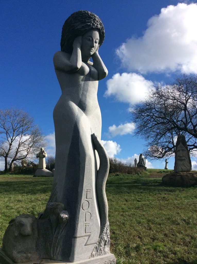 sculpture de granit dans la vallée des saints