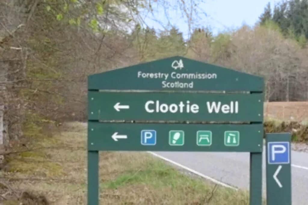 panneau Clootie Well de Black Isle