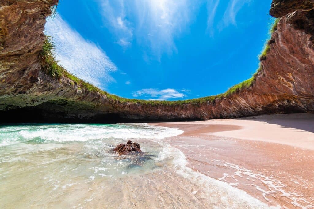 plage cachée mexique