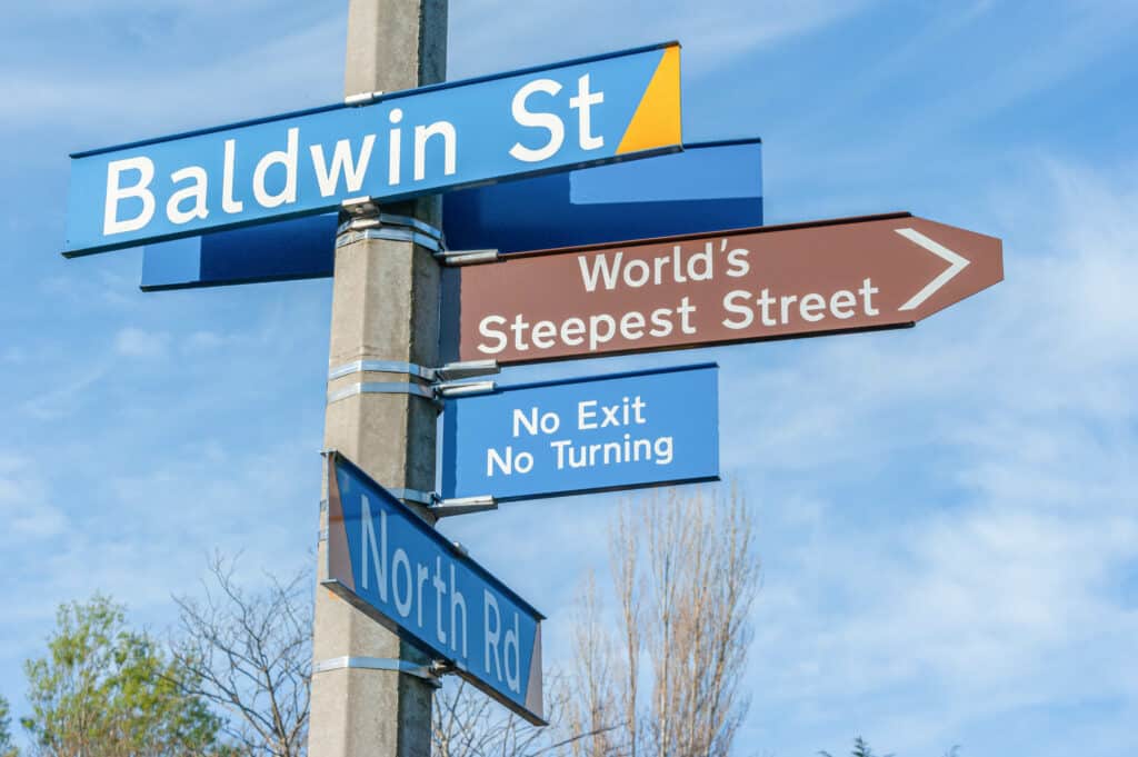 panneau routier Baldwin Street
