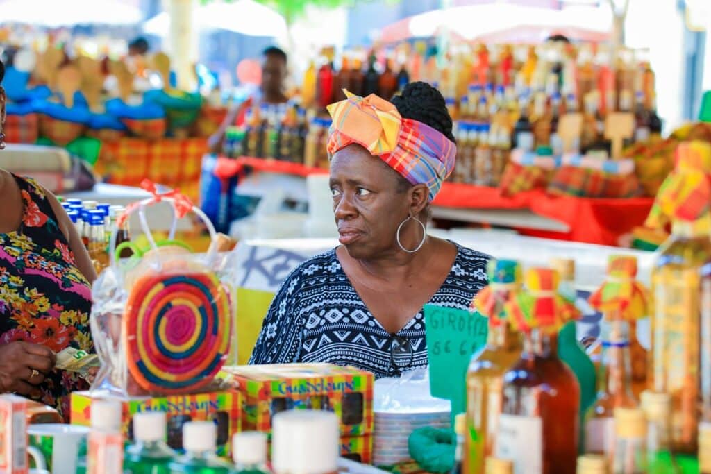 stand marché pointe à pitre